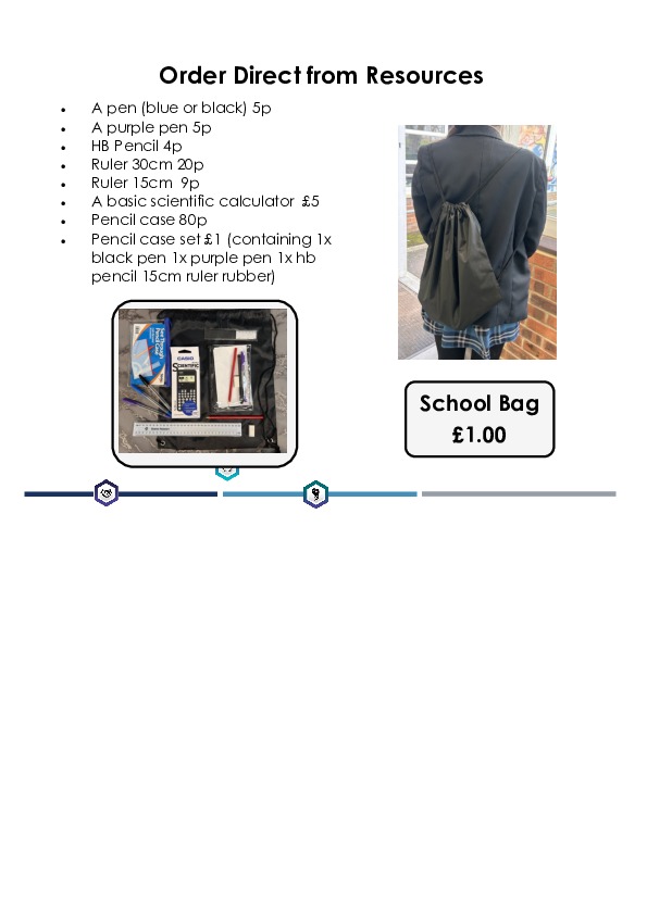 Equipment poster with prices sep 2025
