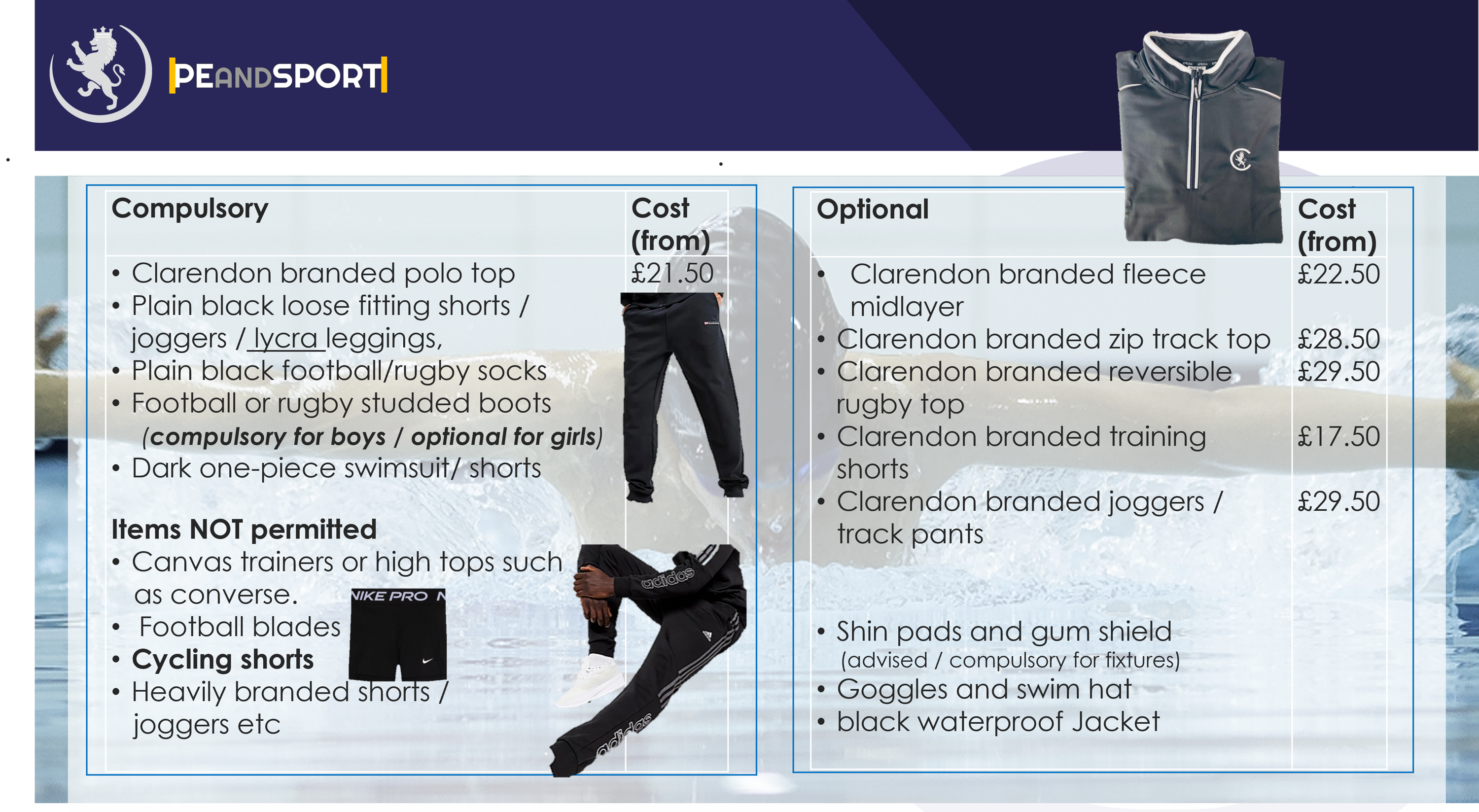 Pe and games uniform