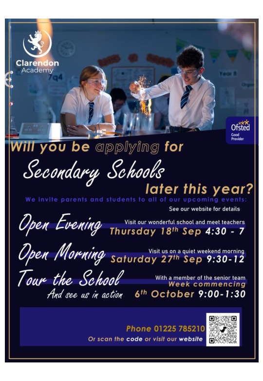 Open evening poster sep 2025