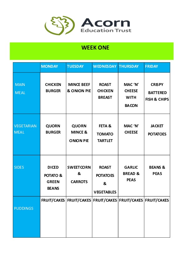 3 week menu cycle page 1